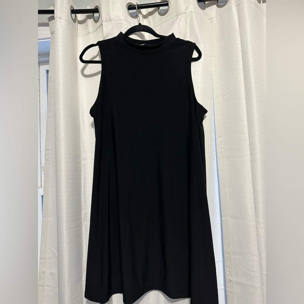 Black Annalee + hope dress. High neckline.